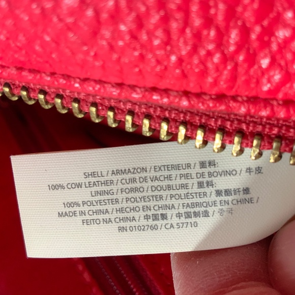 NWOT ♠️ Kate Spade Red Leather Satchel Crossbody - Picture 14 of 14